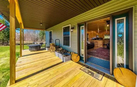 Charming All Wood InteriorAdirondak Cottage