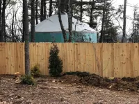 Soak in the Hot Tub & View the Stars Starlight Yurt"