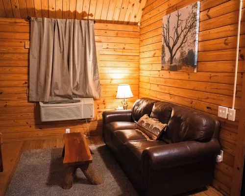 Charming cabin with loft, porch swing, AC, and WiFi on 295-acre peaceful retreat Hotels in Conway County