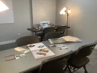 Modern comfort, small town charm. Room for all to visit, rest retreat or create