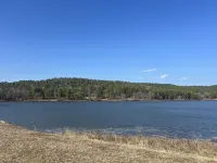 Cozy cabin on Lake Ludwig with a nice view of the lake. Pet friendly!