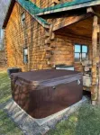 Peaceful log home retreat.