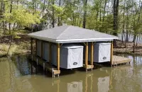 Stunning property with 2 docks, kayaks, SUP, firepit, hammock & huge water mat