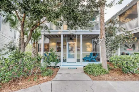 The Poolside Happy Heron is in a Gated Community on the Florida Forgotten Coast.