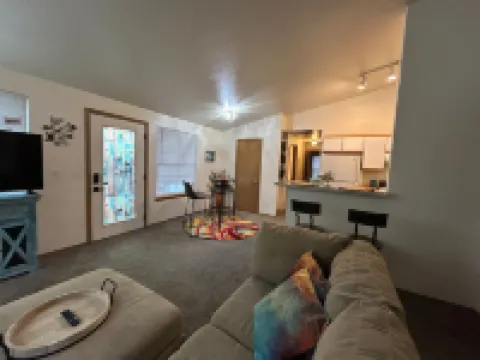 Vintage Ms. Pac-Man Arcade and Cozy Ambiance - Charming Retro Oasis