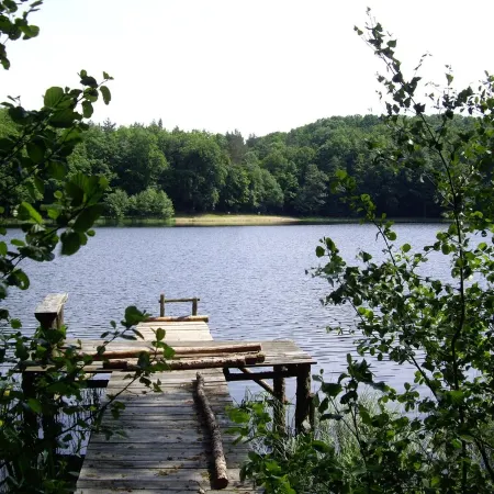 Secluded bungalow on Lake Thursee - nature, starry skies & privacy