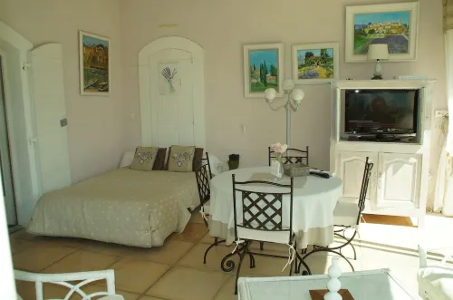 Appartment of charm in a villa of standing with swimming pool