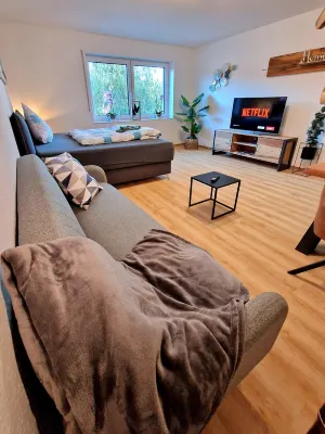 Family Apartment*2Bedrom*Kitchen*free parking,Wifi,Coffee/Tea Hotels in Meppen