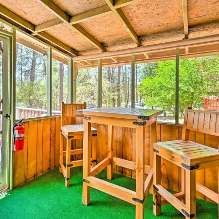 Near Hiking Trails: Woodsy Pine Cabin w/ Fire Pit