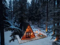 Mt. Rainier Luxe A-Frame: Hot Tub, Sauna, Firepit with King Size Bed Lafa Cabin