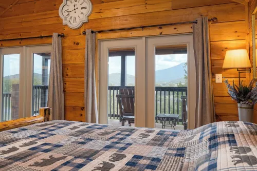 PERFECT Couples LURAY Log Cabin #8 Hot Tub Stone Fireplace Mountain Views