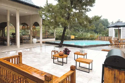 Villa Stella - Semi Outdoor Bath with Amazing View