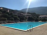 Lovingly furnished vacation apartment with large pool in Nisporto