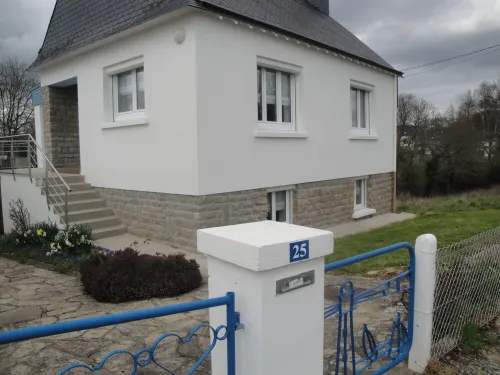 Bright house with garden and terraces.