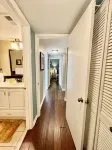 St. Augustine Beach condo, no roads to cross, just direct access to sun & surf.
