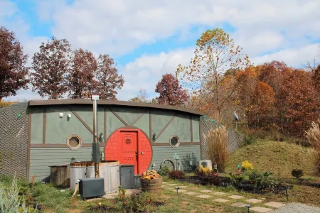 Unique Gem Hobbit Inspired Cabin Hot Tub Sauna Pet Friendly Best Nights Sleep