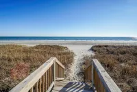 "Wine Down"-Oceanfront Duplex-4 Bedroom/3 Bathrooms and Swim Spa seats 9 people Hotels in Holden Beach