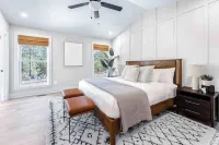 Modern Waterfront Home with Kayak, Firepit, Gameroom, Pool+Beaches, Dog & EV OK