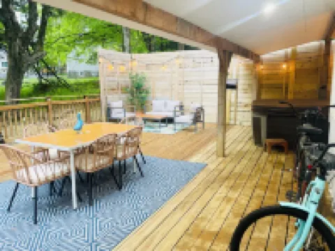 Cozy Bethel Cabin Retreat with Private Hot Tub