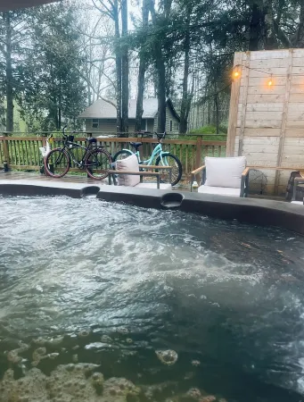 Cozy Bethel Cabin Retreat with Private Hot Tub