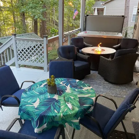 lake front, dock, hot tub, Clemson, 7 bedrooms, 7 baths, kayaks, waterfalls ,