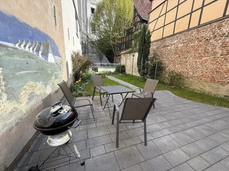Central apartment with 2 bedrooms & inner courtyard in the old town of Stralsund