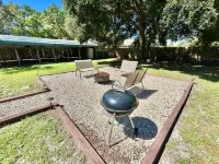 Cozy Front Patio and Fire Pit - Charming Family Retreat