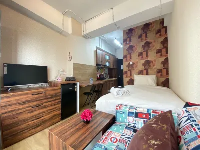 Scandinavian Studio Room at Grand Asia Afrika Apartment Hotels in Burangrang