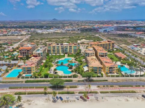 Oceania 4 bed 3 bath ocean view. Beachfront luxury, stunning Eagle Beach views