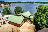 Beautiful Lakefront Lodge w/ Private Dock and Amazing 180 View from Two Decks