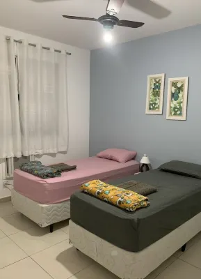 Apartment in front of the beach and the Santos aquarium. Pets allowed