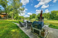 Riverfront Hallstead Cabin: Fire Pit + Fall Views! - 3-Star