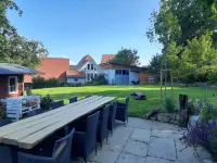 Modern vacation apartment "Tanzsaal" Living in a listed half-timbered house