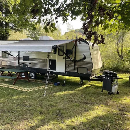 Private Creekside RV Stay Near Ellicottville NY @ Campground Adventures