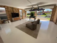 Light modern airy beachy feel house. Pet friendly