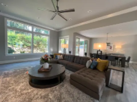 High End New Estate Home in Lake Oswego.  Private suite on 1st level w/o stairs.