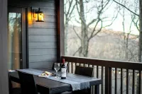 Modern Luxe Treetop Retreat-Hot Tub, Gas Fire Pit, Steps to Ski! Guest Favorite!