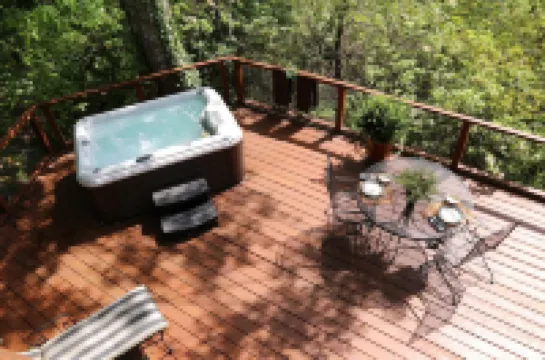 Mountain Getaway For Couples! 17 miles to Asheville, Pet Friendly, Hot Tub