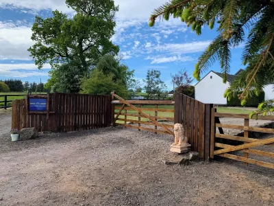 Central Scotland Country Side with Outdoor BBQ Hut