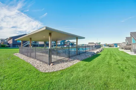 Beautiful 1500+ sq ft cabin with outdoor pool just steps off the patio