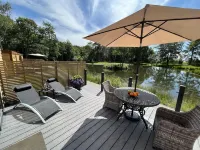 Pine Boutique Lodge with Hot Tub for Couples & Dog - Pools