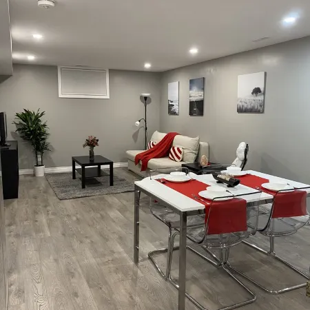 Brand new spacious apartment with private yard/ patio