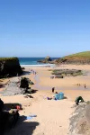 Castaway Cottage in Trevone with parking and very close to the Sandy Beach.