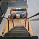 Countryside, two-level studio, built in an old barn.