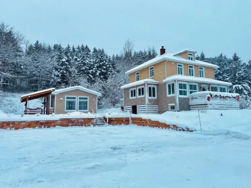 Maison de Vacances à Ste-luce-sur-mer - Directement sur la Plage Municipale Hotels in La Mitis