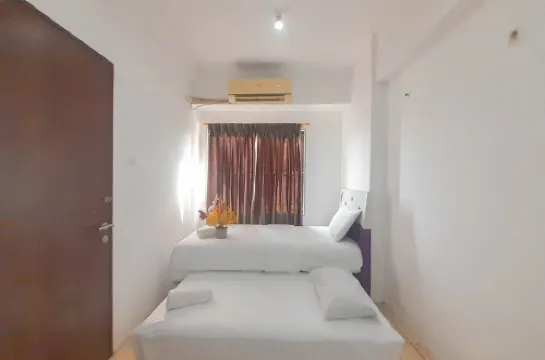 1BR near Gedebage Station at Tamansari Panoramic Apartment By Travelio