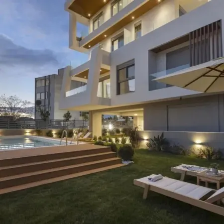 Sagma Maisonette with pool and garden