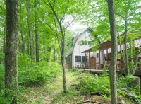 Bungalow Standing in the Forest