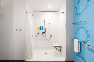 Mobility Hearing Accessible King Room with Roll in Shower