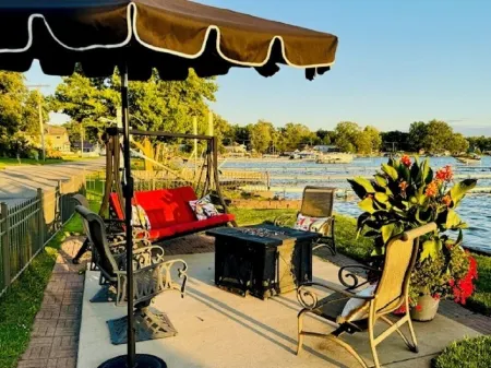 Large Waterfront Villa on Bass Lake with a Gym. Close to Culver and Notre Dame